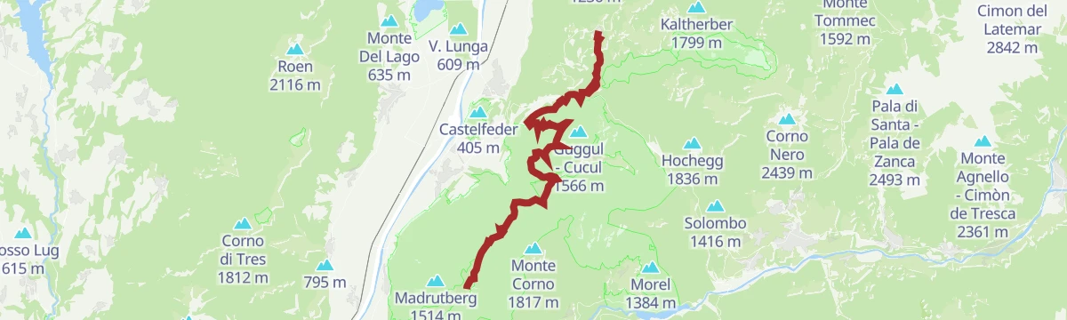 Route map: Tappa b1 | Cauria – Aldino